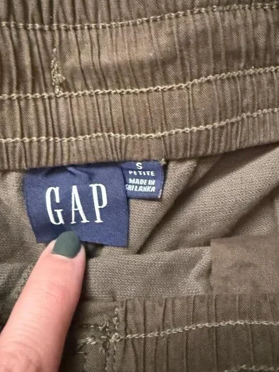 Gap Nwt Olive Green Cotton Cargo Pants - Picture 3 of 5